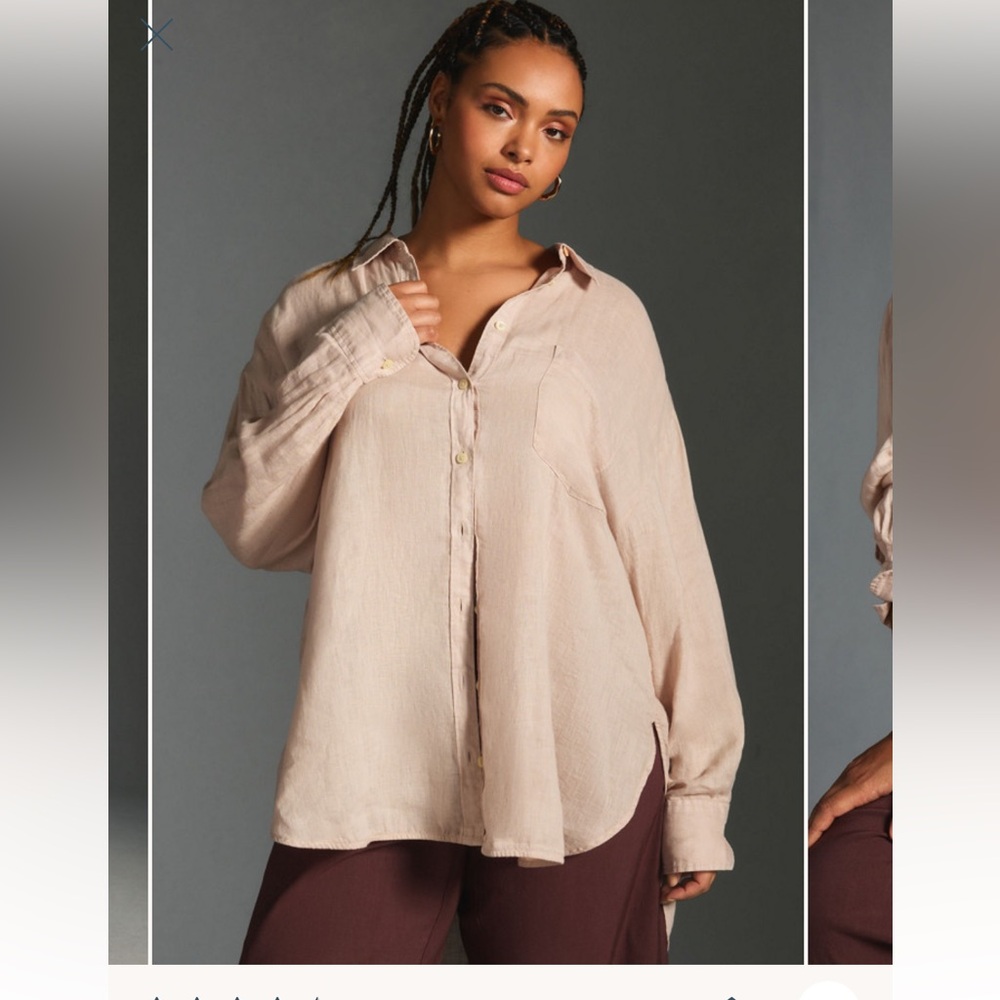 Anthropologie Linen Shirt